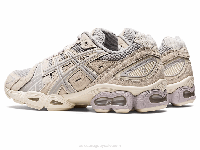 Asics Gel Nimbus 9 Zapatillas Gris Ostra Abedul Confort y Estilo - Image 3