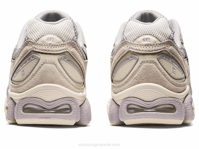 Asics Gel Nimbus 9 Zapatillas Gris Ostra Abedul Confort y Estilo - Image 5