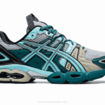 Asics gel-nimbus 9 zapatillas gris piedmont azul aruba comodidad y estilo