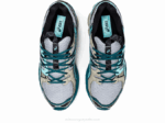 Asics gel-nimbus 9 zapatillas gris piedmont azul aruba comodidad y estilo - Image 6