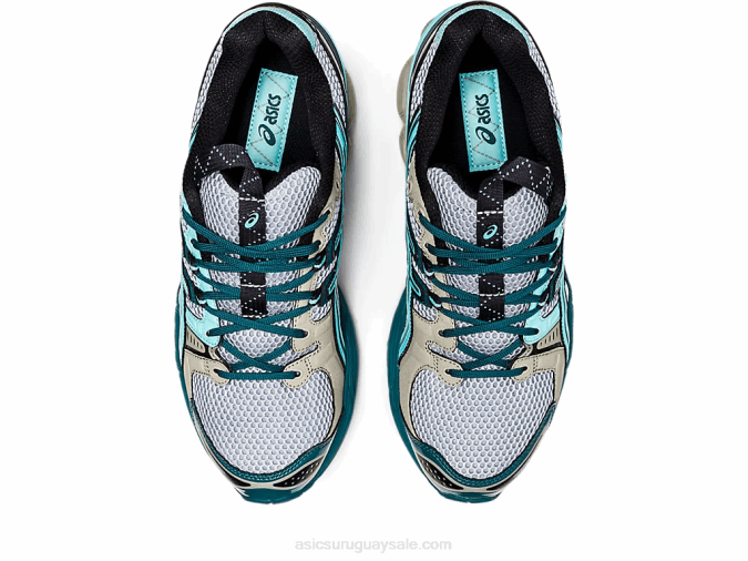 Asics gel-nimbus 9 zapatillas gris piedmont azul aruba comodidad y estilo - Image 6