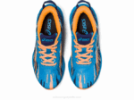 Asics Gel Noosa Tri 13 Zapatillas Isla Azul Blanco para Niños - Image 6