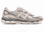 Asics gel nyc crema gris ostra zapatillas deportivas cómodas