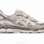 Asics gel nyc crema gris ostra zapatillas deportivas cómodas