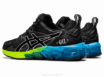 Asics Gel Quantum 180 6 Zapatillas Escolares Negro Azul - Image 3