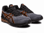 Asics Gel Quantum 180 VII Zapatillas Gris Arcilla Negro - Image 2