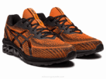 Asics Gel Quantum 180 VII Zapatillas Negras Habanero Rendimiento Deportivo - Image 2