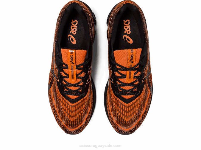 Asics Gel Quantum 180 VII Zapatillas Negras Habanero Rendimiento Deportivo - Image 6