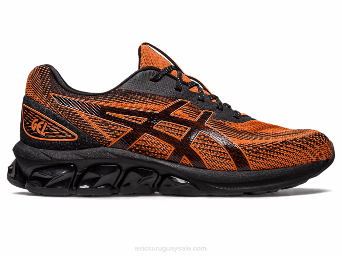 Asics Gel Quantum 180 VII Zapatillas Negras Habanero Rendimiento Deportivo - Image 1