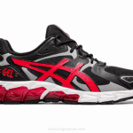 Asics gel quantum 180 zapatillas negras y rojas deportivas