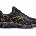 Asics Gel Quantum 180 Zapatillas Negro Oro Estilo y Comodidad