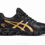 Asics Gel Quantum 180 Zapatillas Negro Oro Puro Rendimiento Estilo