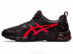 Asics Gel Quantum 180 Zapatillas Negro Rojo Eléctrico Deportivo - Image 4