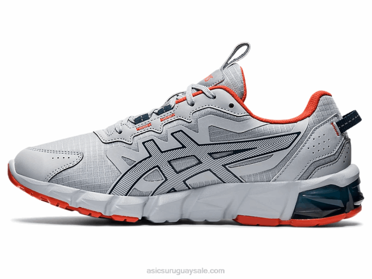 Asics gel quantum 90 Zapatillas deportivas gris piedmont azul francés - Image 4