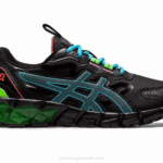 Asics Gel Quantum 90 Zapatillas Escolares Negro Acuario