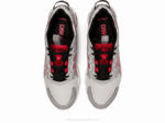 Asics gel quantum 90 zapatillas gris glaciar rojo clásico - Image 5