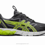 Asics Gel Quantum 90 Zapatillas Grises Amarillo Seguridad