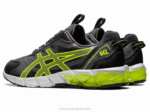 Asics Gel Quantum 90 Zapatillas Grises Amarillo Seguridad - Image 3