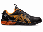 Asics Gel Quantum 90 Zapatillas Negras Naranjas Impactantes