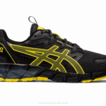 Asics gel quantum 90 zapato deportivo negro amarillo vibrante