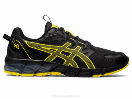 Asics gel quantum 90 zapato deportivo negro amarillo vibrante