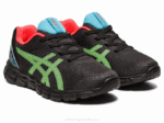 Asics Gel Quantum Lyte II Zapatillas Niños Gecko Negro Verde - Image 2