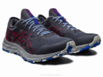 Asics Gel Rastro de Emoción Gris y Rojo Eléctrico - Image 2