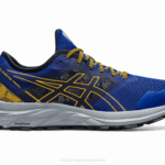Asics gel rastro de excitación azul mónaco y girasol