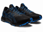 Asics Gel Rastro de Excitación Negro Azul Rendimiento Deportivo - Image 2
