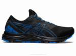 Asics Gel Rastro de Excitación Negro Azul Rendimiento Deportivo