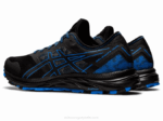 Asics Gel Rastro de Excitación Negro Azul Rendimiento Deportivo - Image 3