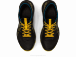 Asics gel rastro de excitación negro y amarillo dorado - Image 6