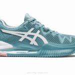 Asics Gel Resolución 8 Arcilla Humo Azul y Blanco