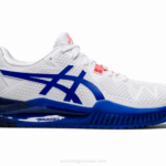 Asics Gel Resolución 8 Blanco Azul Lapislázuli Rendimiento y Estilo
