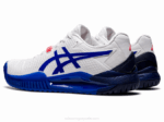 Asics Gel Resolución 8 Blanco Azul Lapislázuli Rendimiento y Estilo - Image 3