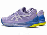 Asics gel resolución 8 murasaki y blanco rendimiento deportivo - Image 3