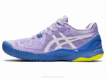 Asics gel resolución 8 murasaki y blanco rendimiento deportivo - Image 4