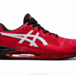 Asics Gel Resolución 8 Rápido Rojo Eléctrico y Blanco
