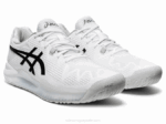 Asics Gel Resolución 8 Zapatillas Blancas Negras para Tenis - Image 2