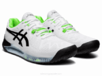 Asics Gel Resolución 8 Zapatillas Blancas Verdes Gecko - Image 2