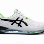 Asics Gel Resolución 8 Zapatillas Blancas Verdes Gecko