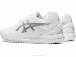 Asics Gel Resolución 8 Zapatillas Blancas y Plateadas - Image 3