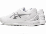Asics Gel Resolución 8 Zapatillas Blancas y Plateadas - Image 3