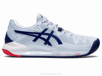 Asics Gel Resolución 8 Zapatillas Cielo Suave Azul Marino