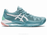 Asics Gel Resolución 8 Zapatillas Humo Azul y Blanco