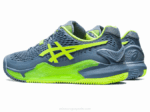 Asics gel resolución 9 arcilla azul acero verde peligro rendimiento excepcional - Image 3