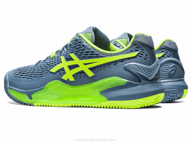 Asics gel resolución 9 arcilla azul acero verde peligro rendimiento excepcional - Image 3