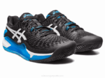 Asics Gel Resolución 9 Arcilla Blanco Negro Rendimiento Superior - Image 2