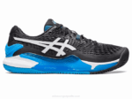 Asics Gel Resolución 9 Arcilla Blanco Negro Rendimiento Superior