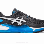 Asics Gel Resolución 9 Arcilla Blanco Negro Rendimiento Superior
